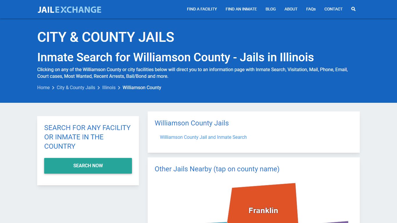 Inmate Search for Williamson County | Jails in Illinois - Jail Exchange